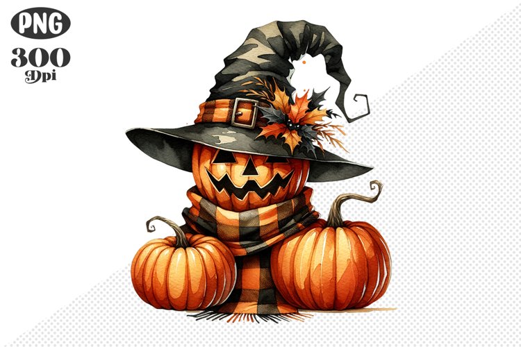 Halloween Pumpkins Sublimation - Clipart PNG Design