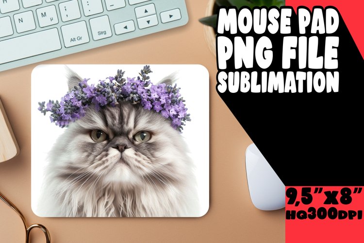 Funny Cat Design Mouse Pad example image 1