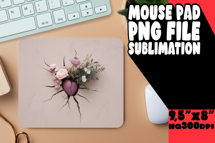 Sweet Mouse Pad Ideas for Gifts, 3D Heart