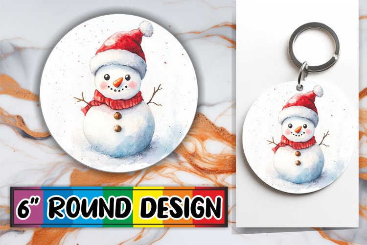 Glamorous Round Design for Sublimation , Holiday Animals