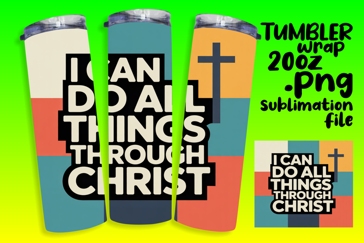 Sublimation Tumbler Template , Religious