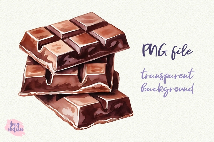 Chocolate Bar PNG Sublimation Baking Clipart