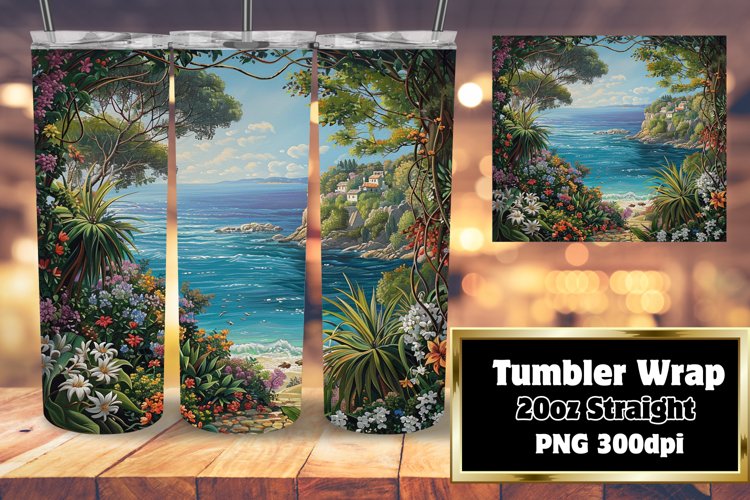 Coastal Escape Tumbler Sublimation 20oz