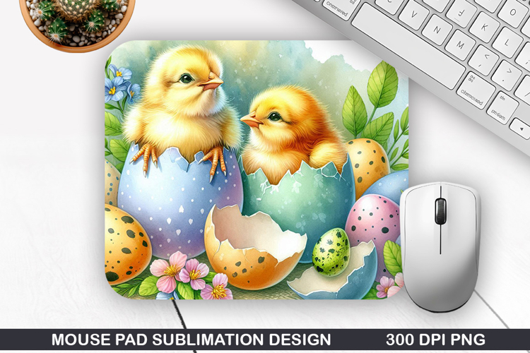 Chicks Mouse Pad Sublimation, Animals Mouse Pad PNG Design