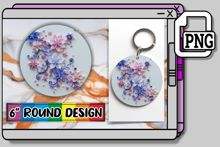 Sophisticated 3D Petal Sublimation example image 1