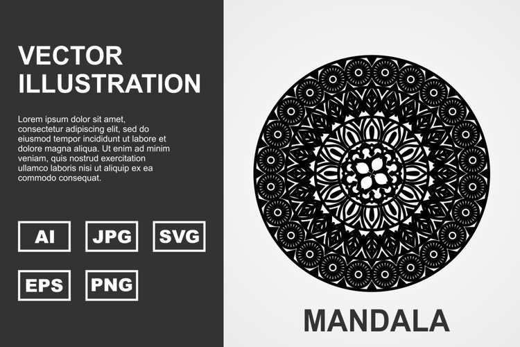 Vector Mandala Illustration Design example image 1