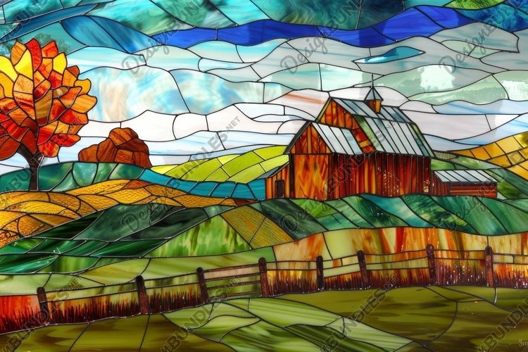 Stained Glass Texture Image 11