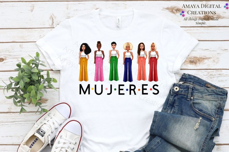 Mujeres Svg File,Women Png Files,Instant Download example image 1