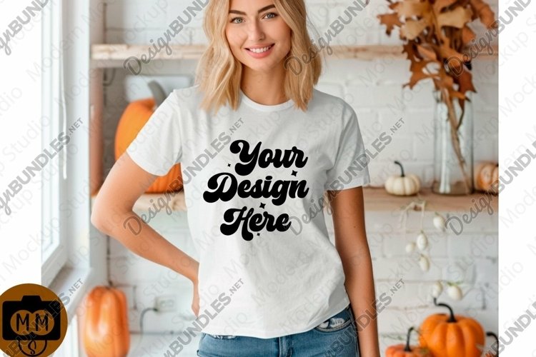 White Tshirt Mockup Image 10
