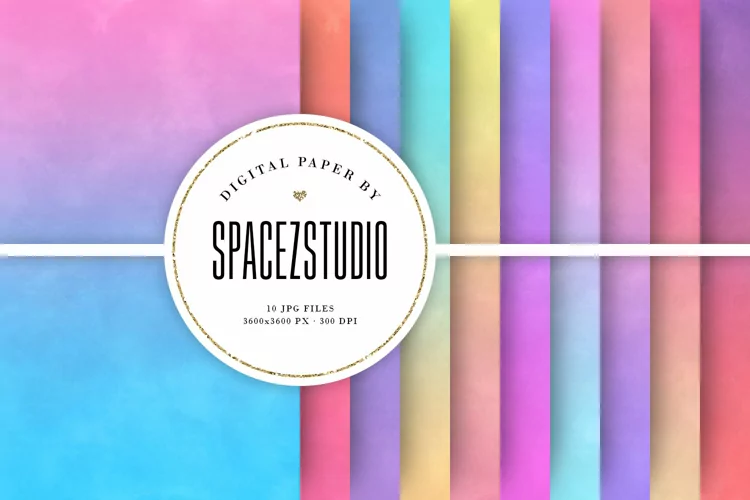 Watercolor Ombre Backgrounds