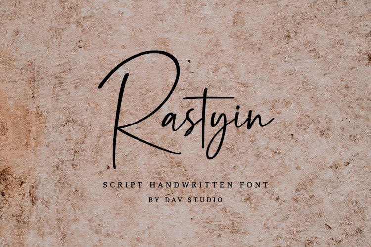 Rastyin - Handwritten Font example image 1