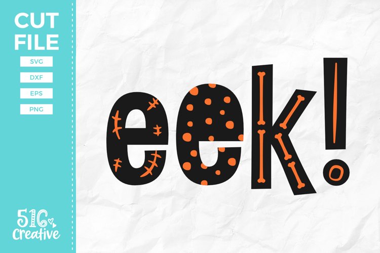 Eek SVG DXF EPS PNG example image 1