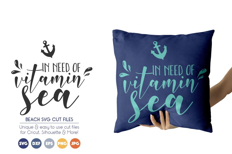 Summer SVG Cut Files - In Need of Vitamin Sea