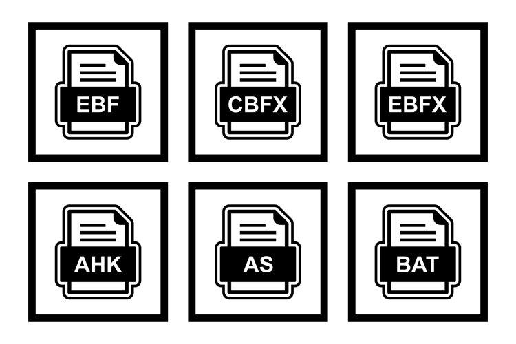 Set Of File Formats Icons example image 1