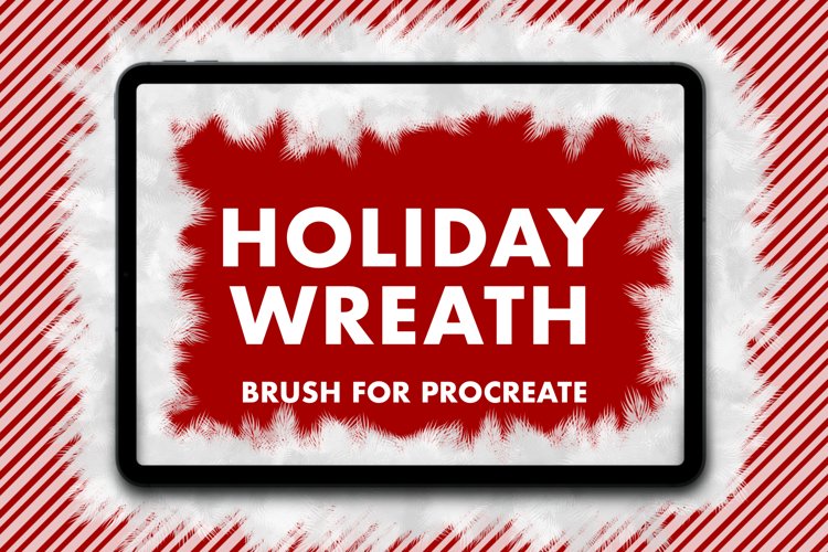Holiday Wreath Procreate Brush
