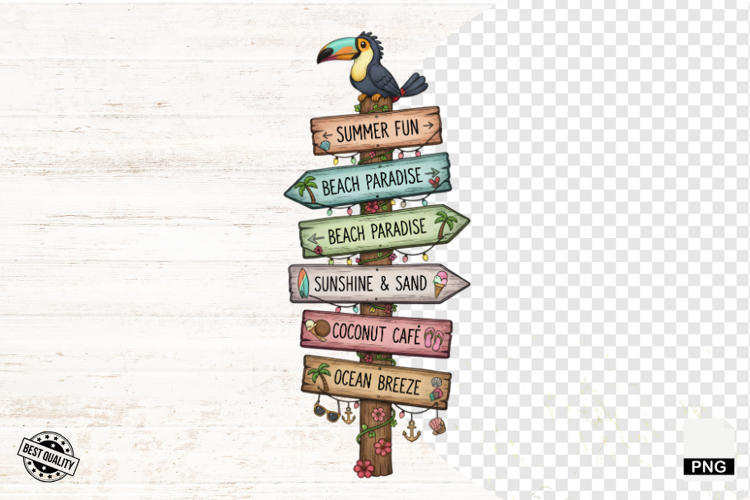 Summer Tropical Signspots Png Sublimation - Summer Clipart