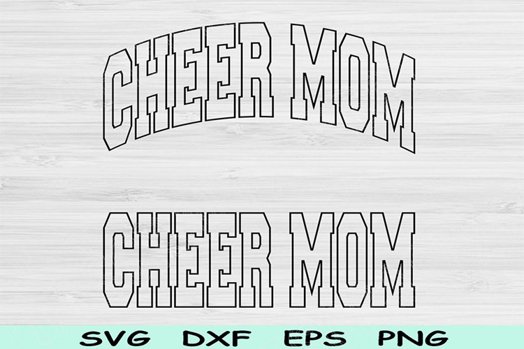 Cheer Mom Svg Dxf Cut Files, Cheer Mom Png, Cheer Mama Svg