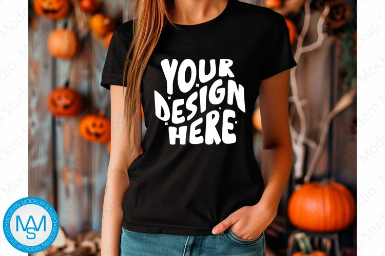 White Tshirt Mockup Image 19