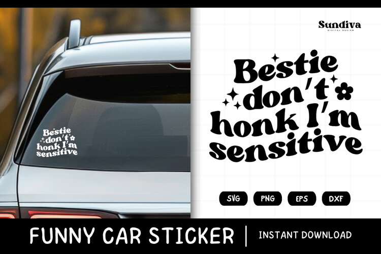'Honk If You Don't Exist Tailgaters' Bumper Sticker – Funny Prank Meme Decal – VISX