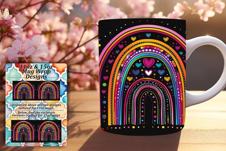 Boho Rainbow Clipart Image 5