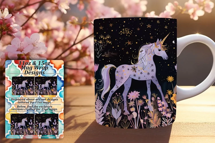 Delightful Spring Unicorn Mug Artistry - 11oz & 15oz