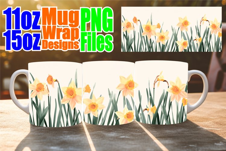 Vibrant Flower Mug: Sublimated Spring Charm