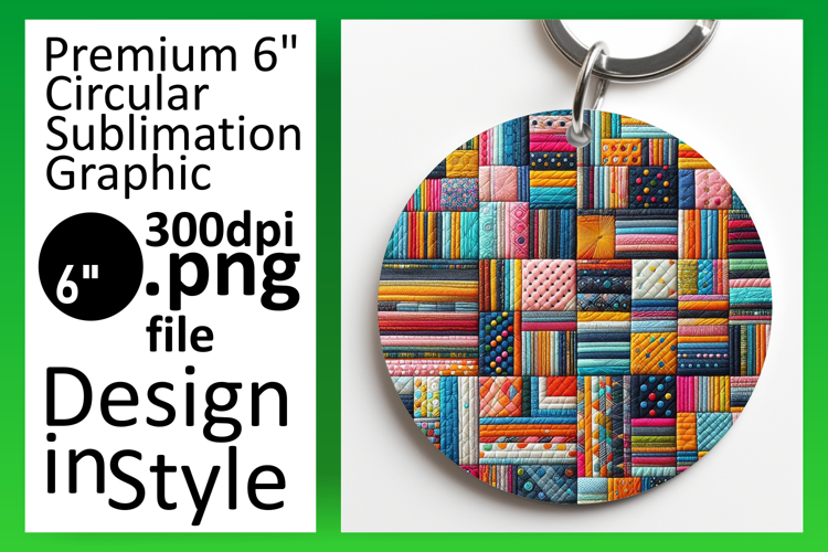 Dynamic Round Design Car Coaster PNG , Patchwork