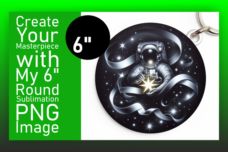 Bright Round Design for Car Coasters , Astronaut