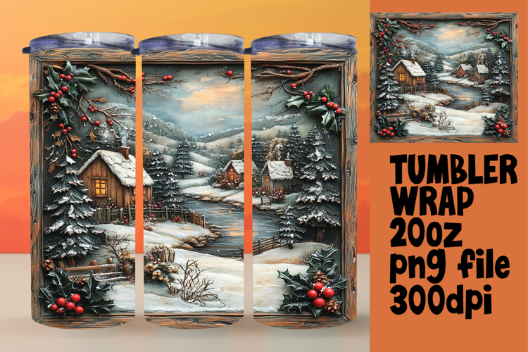 CHARMING 20oz Tumbler Design , Christmas