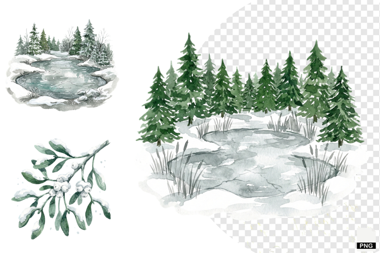 Winter Nature Escape Clipart