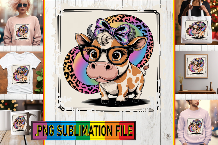 Cow Sublimation Designs Image 17