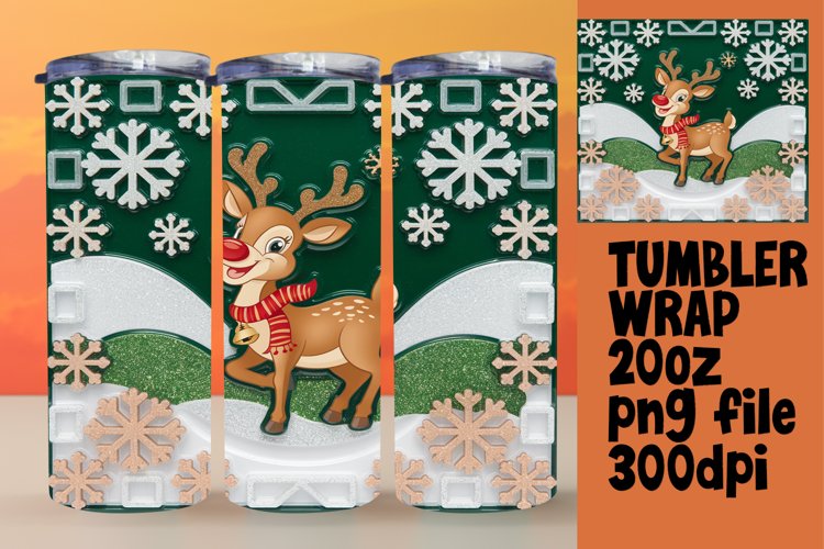 Christmas Tumbler Wrap Image 10