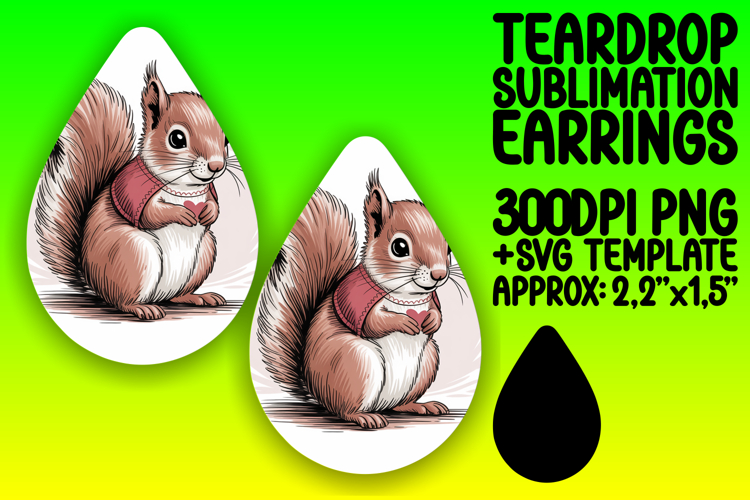 Playful Teardrop Design for DIY , Valenines Animals