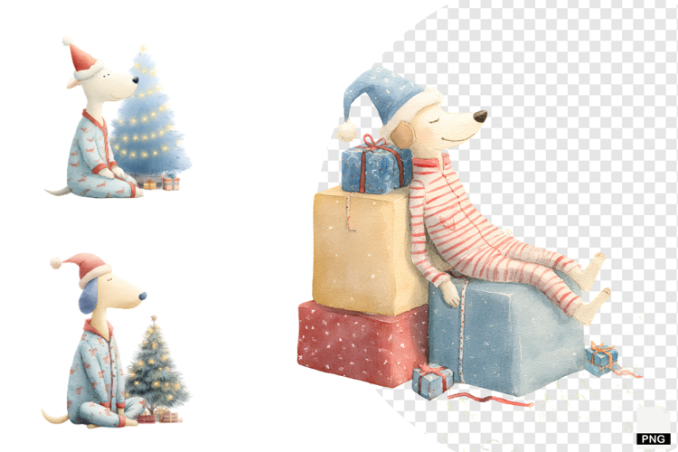 Christmas Dog Clipart