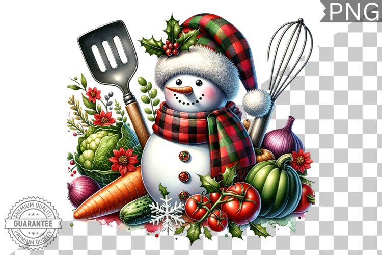 Christmas Snowman Clipart Image 7