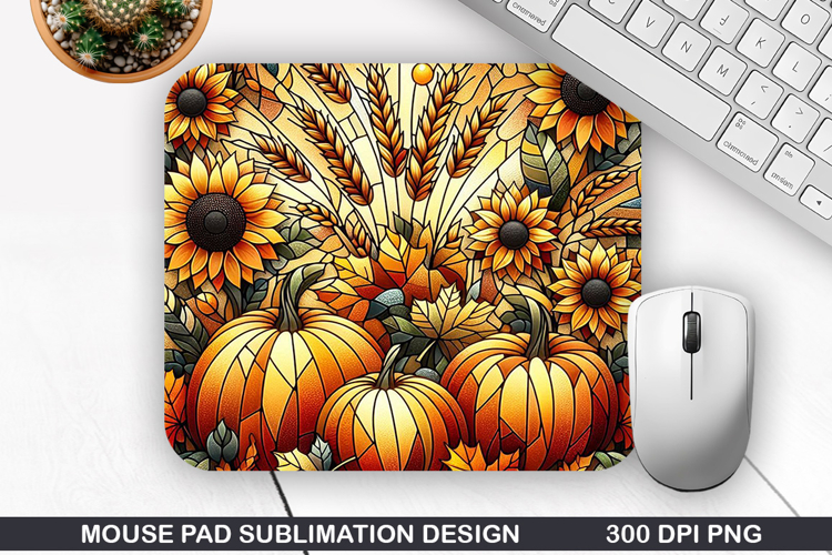 Pumpkin Mouse Pad Sublimation, Halloween Mouse Pad PNG