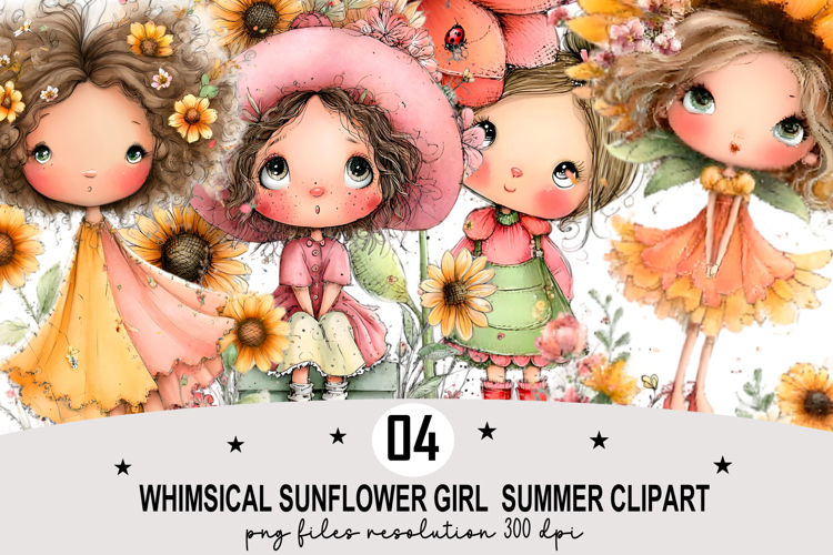 Watercolor Sunflower Clipart Image 8