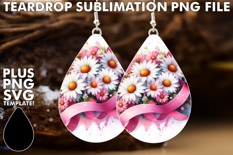 Playful Teardrop EARRINGS Magic, Flowers