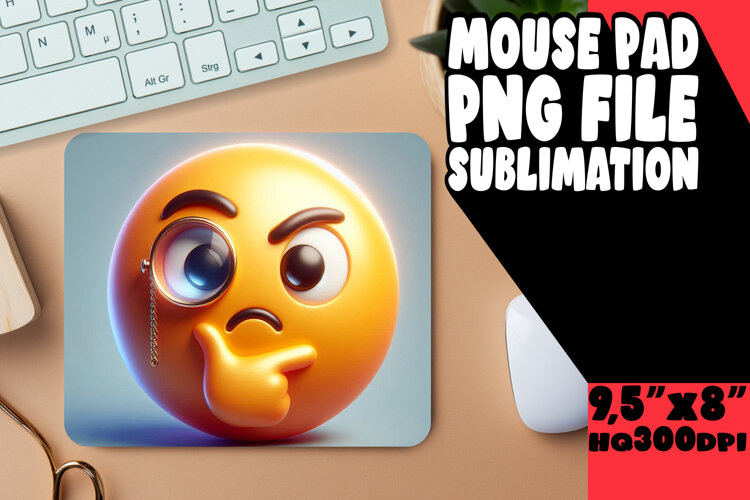 TIMELESS DESK PAD CLASSIC DESIGN, 3D Emoji example image 1