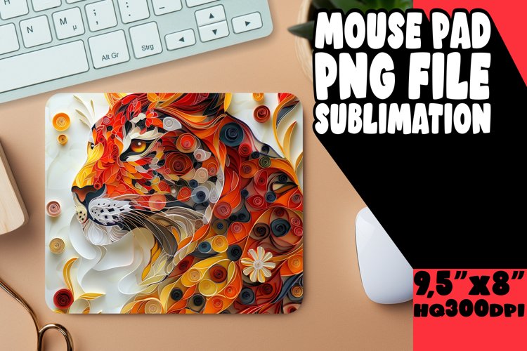 Kitty Kingdom Sublimation Mouse Pad - 3D Cat example image 1