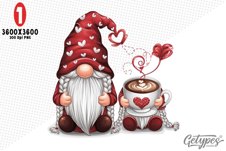 Valentine Gnome Clipart Image 9