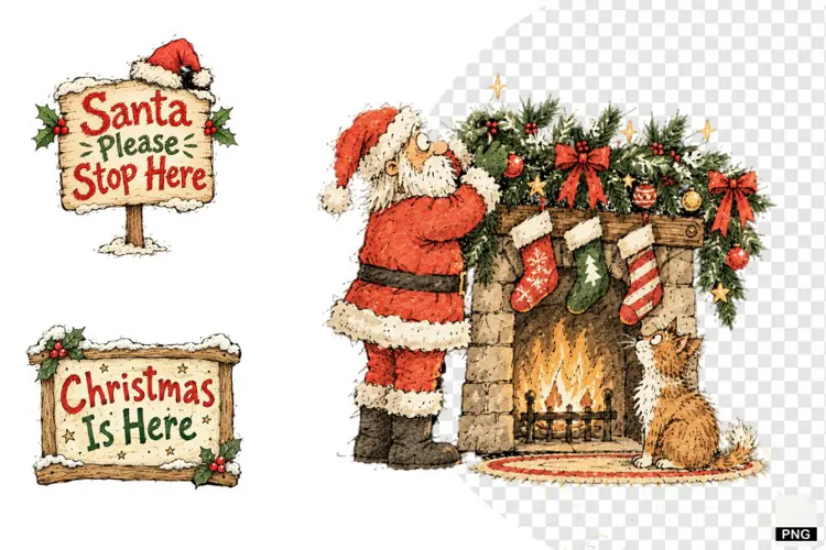 Whimsical Christmas Clipart