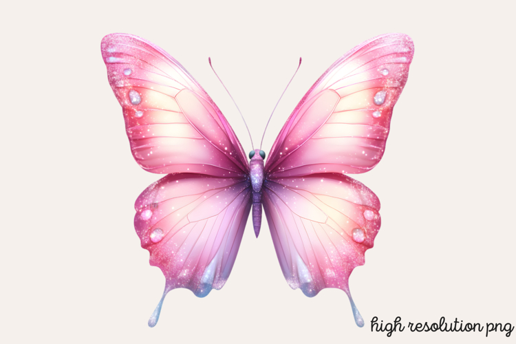 Pink Butterfly Clipart Image 18