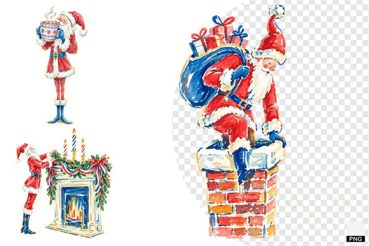 Quirky Santa PNG example image 1
