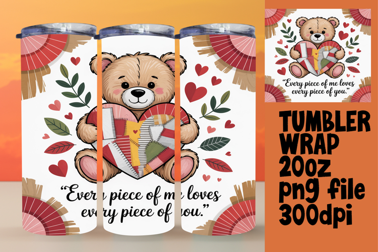 CHARMING 20oz Tumbler Template , Valentines Day