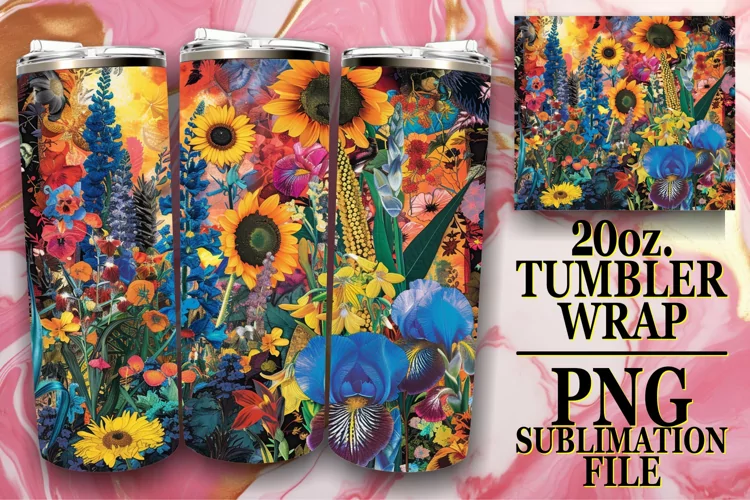 Dynamic Spring Petals Sublimation Tumbler 20oz