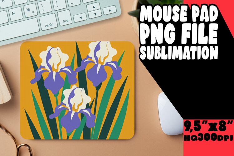 RADIANT mouse mat Sublimation Ideas, Flowers example image 1