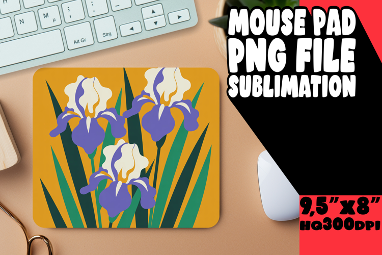 RADIANT mouse mat Sublimation Ideas, Flowers