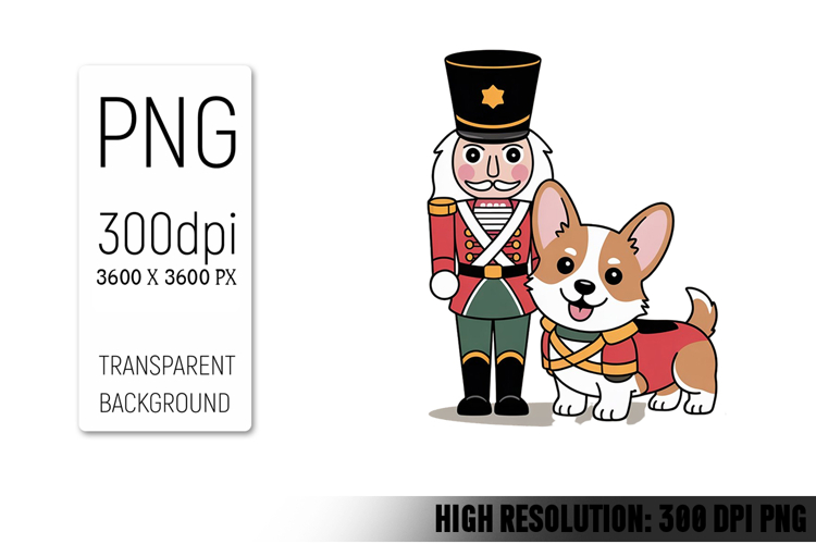 Cute Christmas Dog, Animal Sublimation Clipart PNG