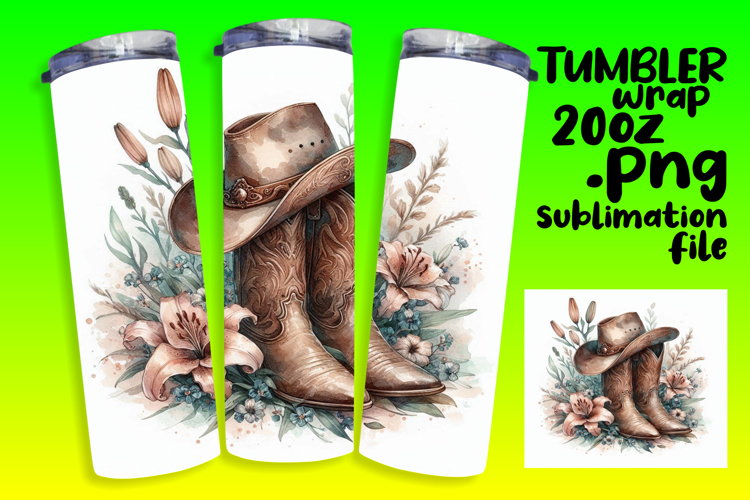 VIVID 20oz Tumbler Artwork , Western